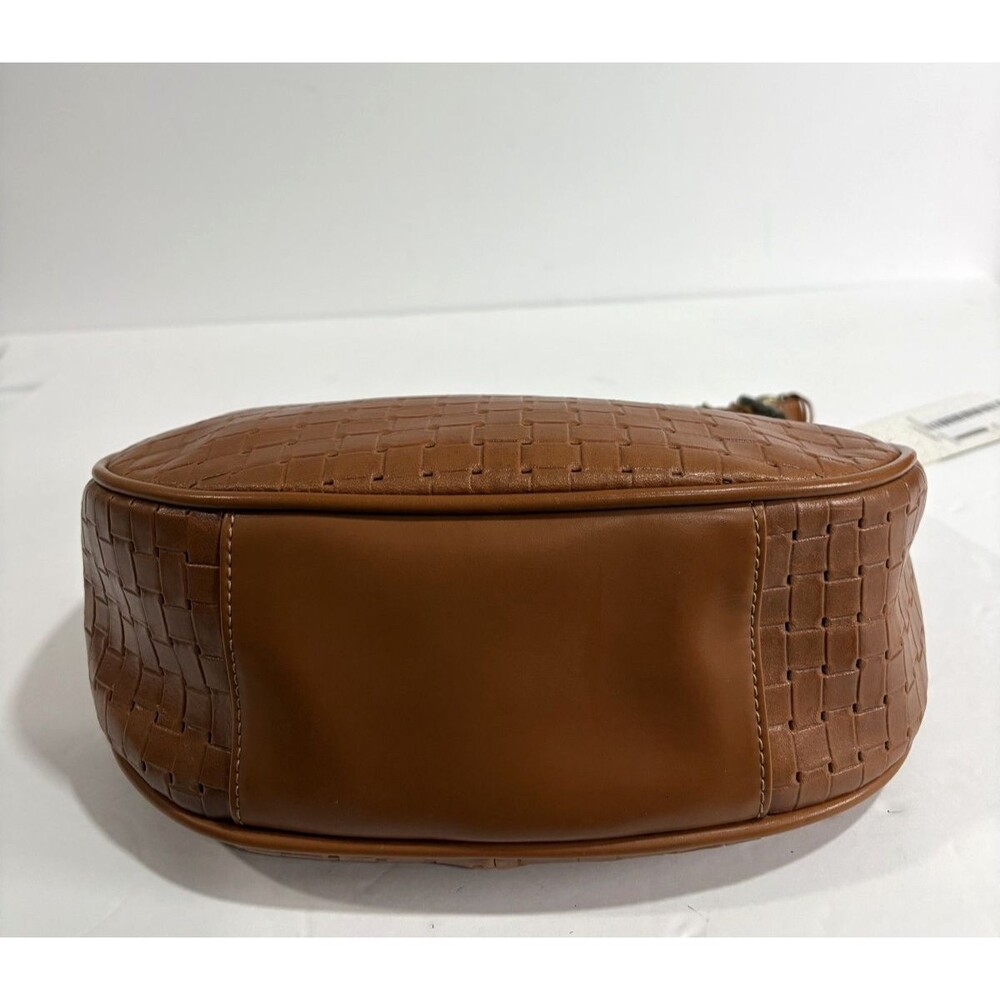 The Sak Women's Small Hobo Woven Leather Bag Brown Adjustable Strap NWT - Picture 9 of 9